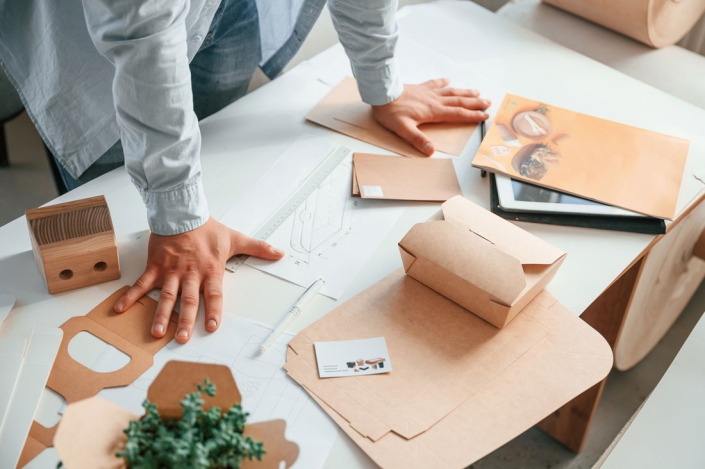 Maquetación proceso packaging